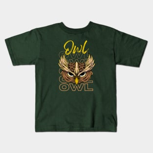 OWL | Wear your favorite wild bird Kids T-Shirt